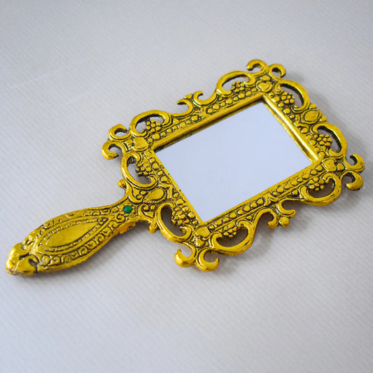 Golden Bloom Vanity Hand Mirror - Brass Daddy