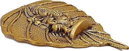 PEEPAL PATTA GANESH WALL HANGING GOLD - Brass Daddy