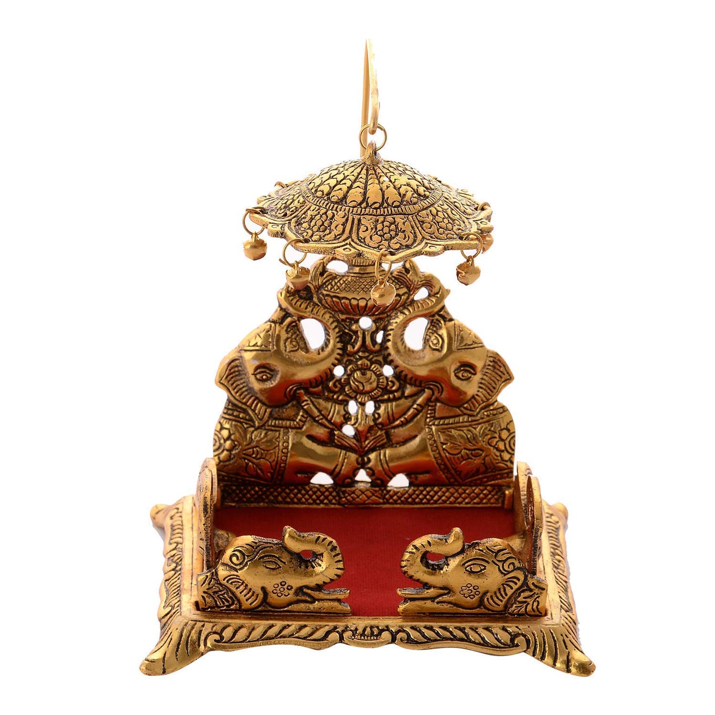 Metal Krishna Sighasan, Laddu Gopal Singhasan For Home And Office Temple - Brass Daddy