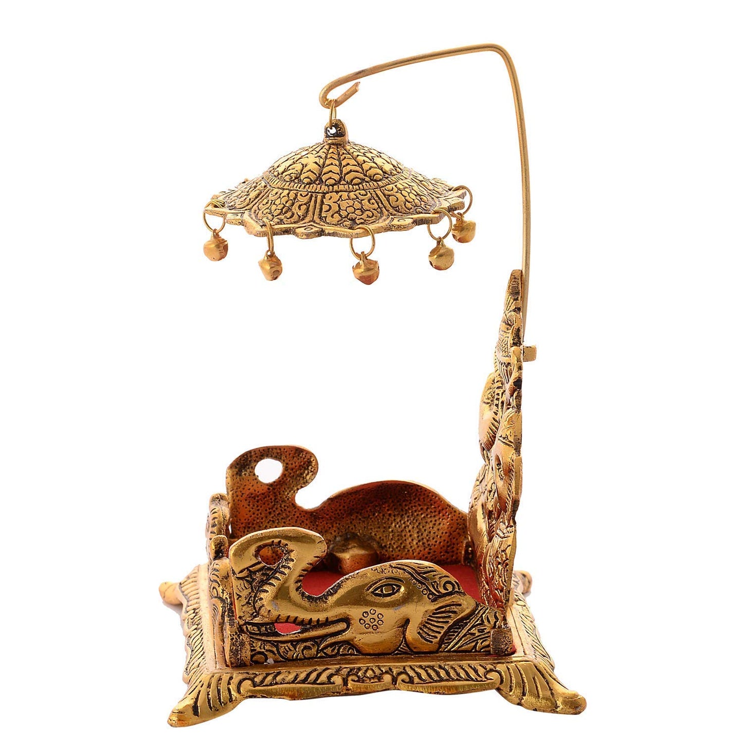 Metal Krishna Sighasan, Laddu Gopal Singhasan For Home And Office Temple - Brass Daddy