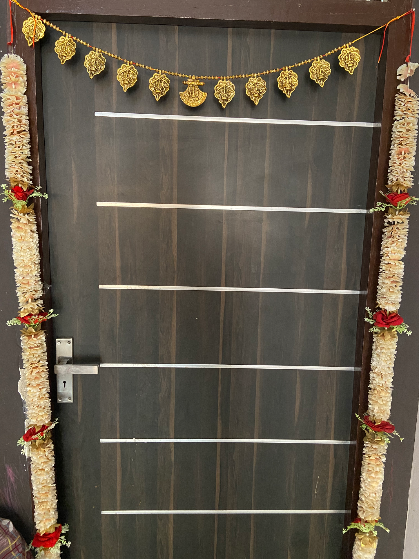 Handmade Premium Antique Metal Ganesh Bandarwal Toran for Door & Wall Hanging - Brass Daddy