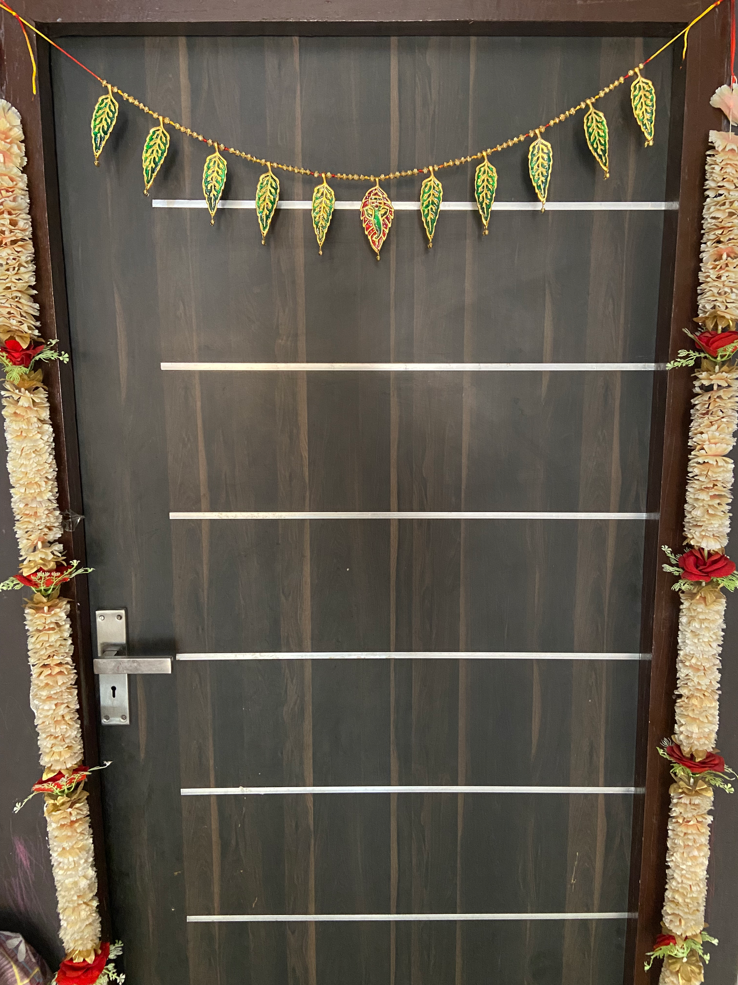 Handmade Premium Antique Metal Leaf Bandarwal Toran for Door & Wall Hanging - Brass Daddy