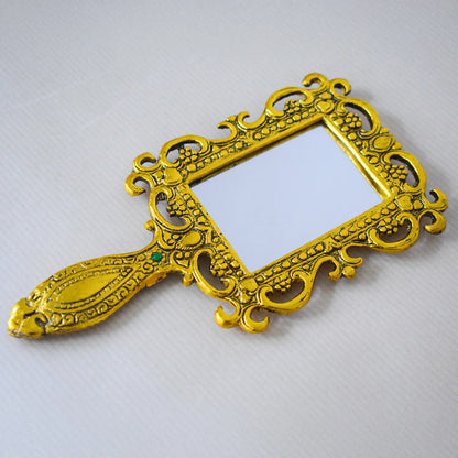 Golden Bloom Vanity Hand Mirror - Brass Daddy
