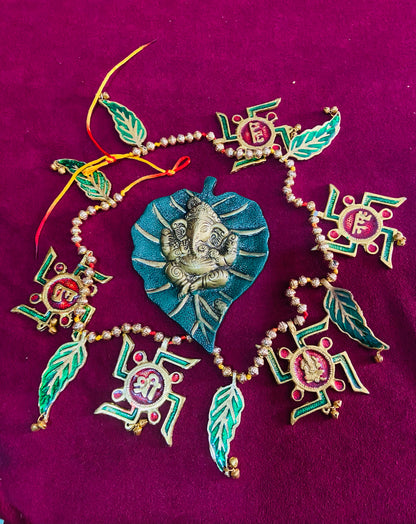 Diwali Combo - Ganesh wall hanging with toran - Brass Daddy